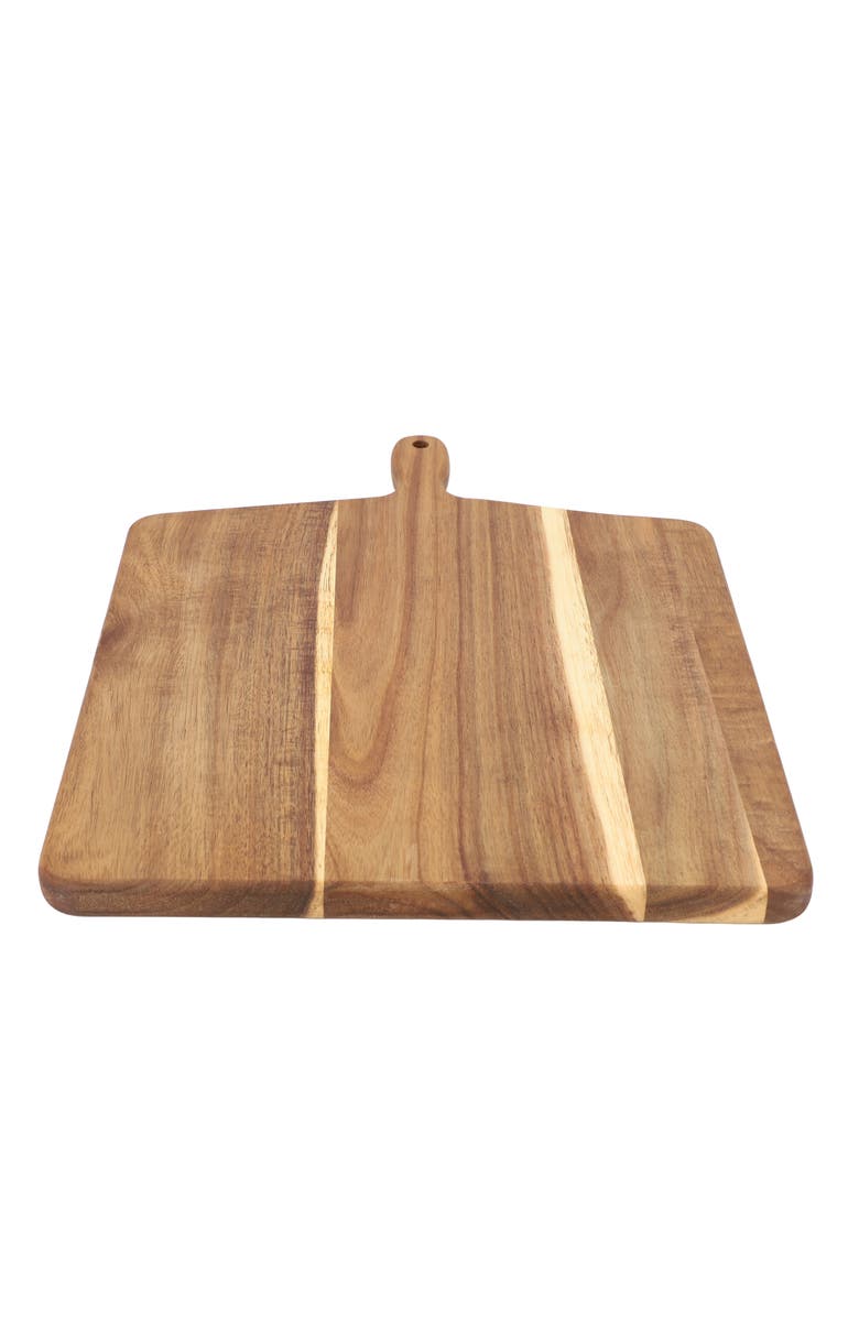 Megachef 13 Inch Acacia Wood Square Serving Board, Alternate, color, Acacia