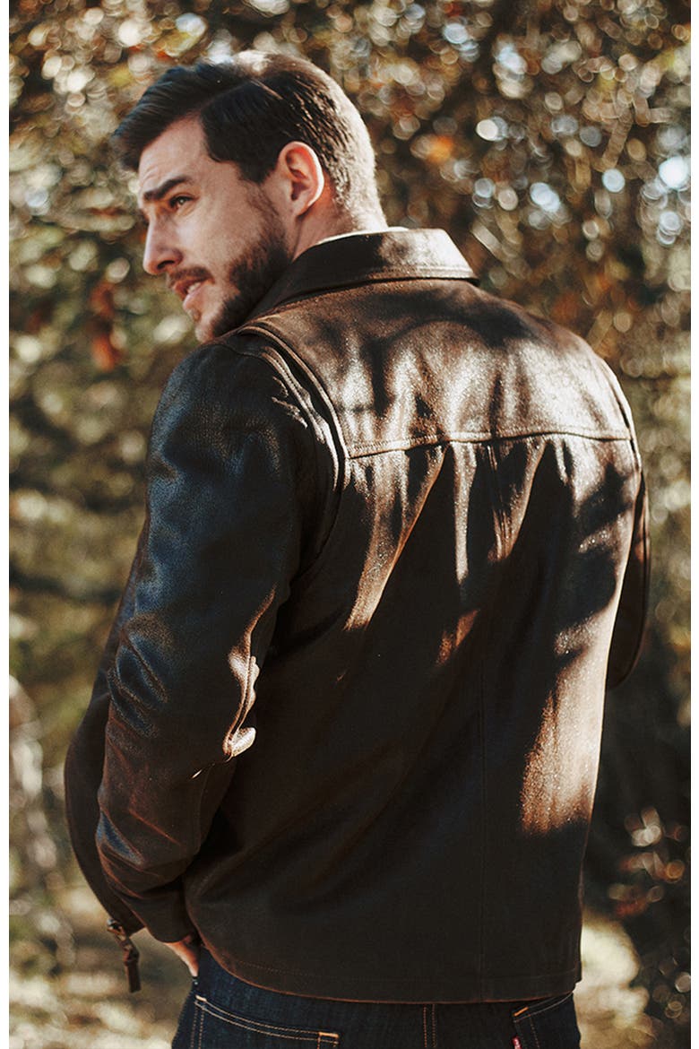 RAINIER MOTO  JACKET, Alternate, color, Brown