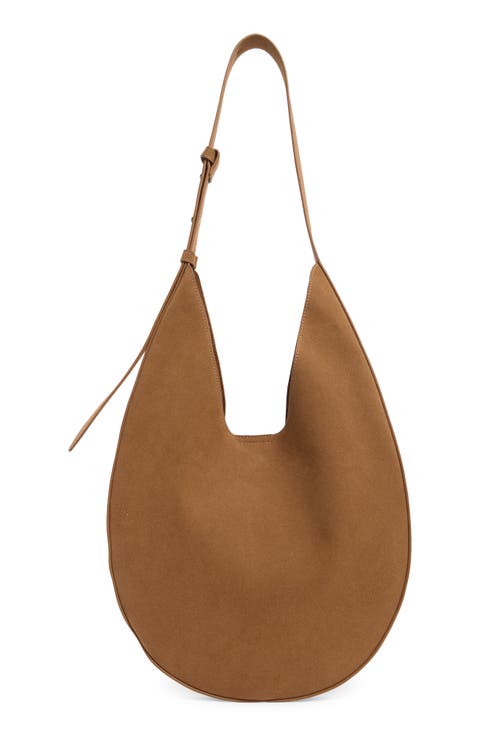 Hobo Faux Suede Shoulder Bag