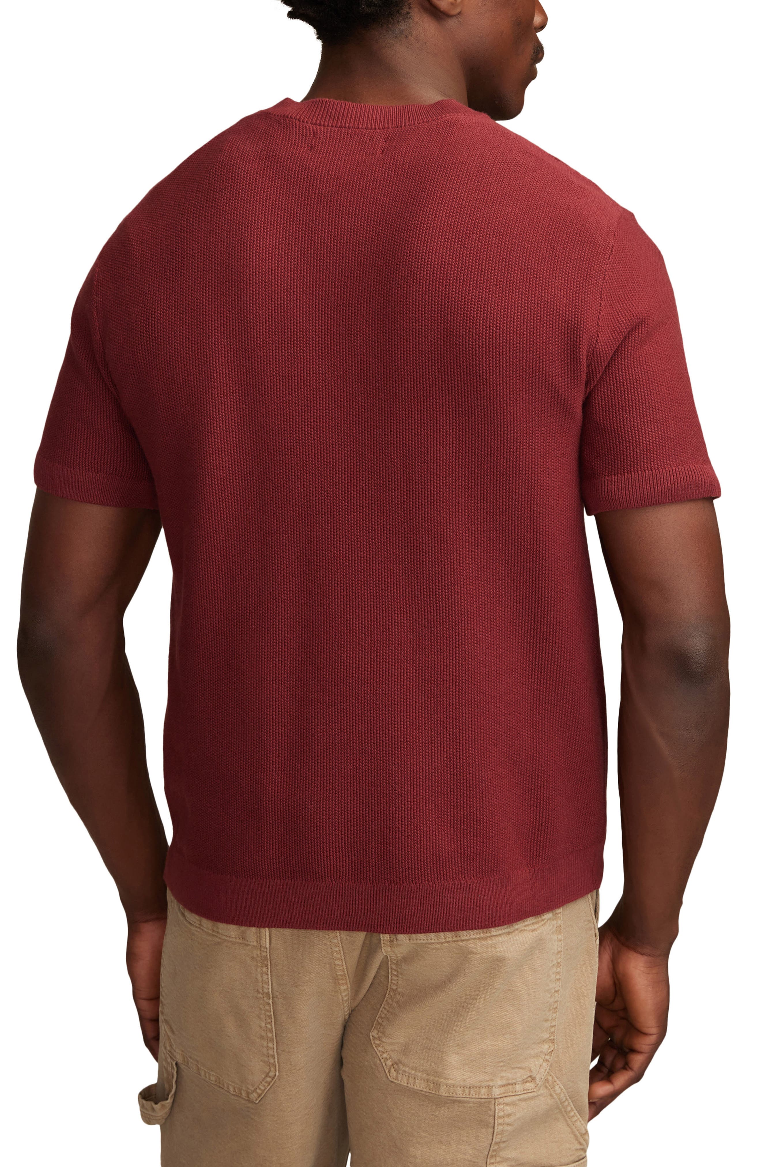Rib Short Sleeve Sweater - image 4