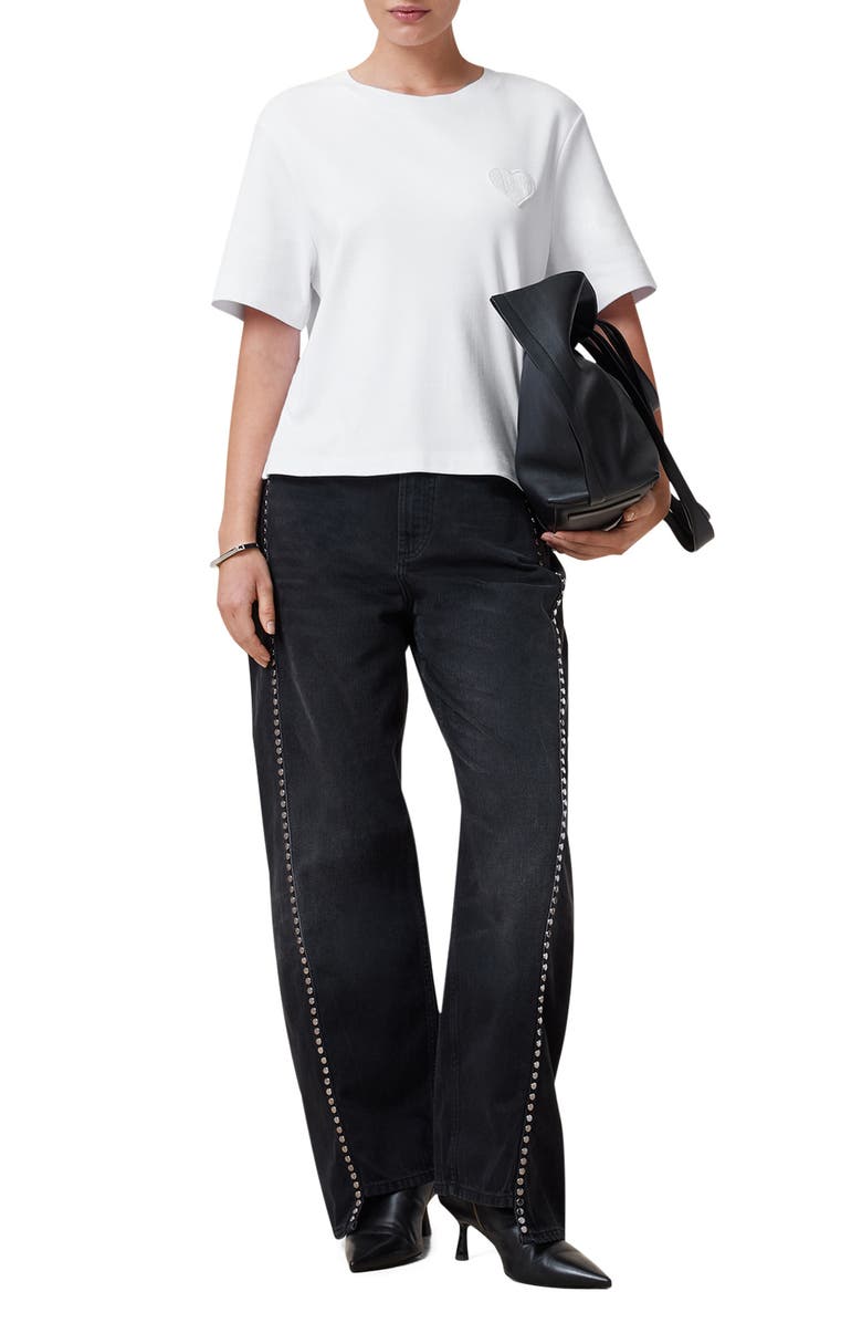 AllSaints Lover Lisa T-Shirt, Alternate, color, Optic White