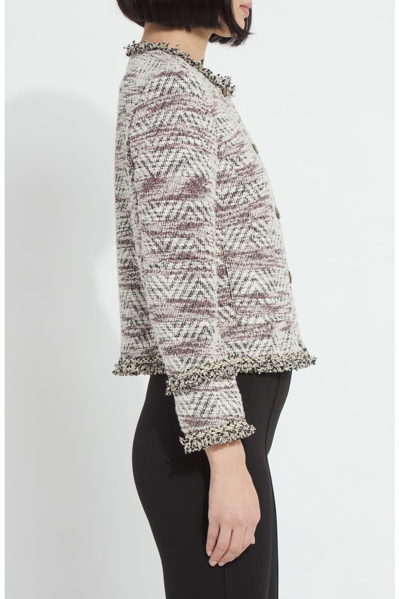 Cleo Tweed Jacket, Alternate, color, WILLOW WEAVE TWEED