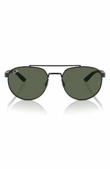 Ray-Ban 56mm Polarized Irregular Sunglasses
