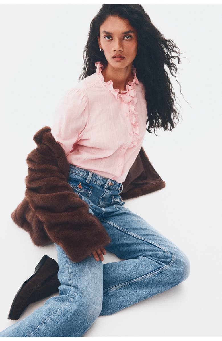 H&M Flared High Jeans, Alternate, color, Denim Blue