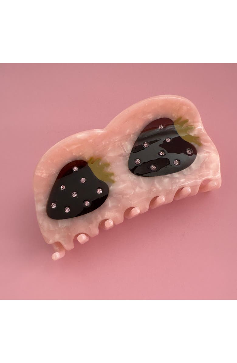 Centinelle Strawberries Hair Claw, Alternate, color, Blush