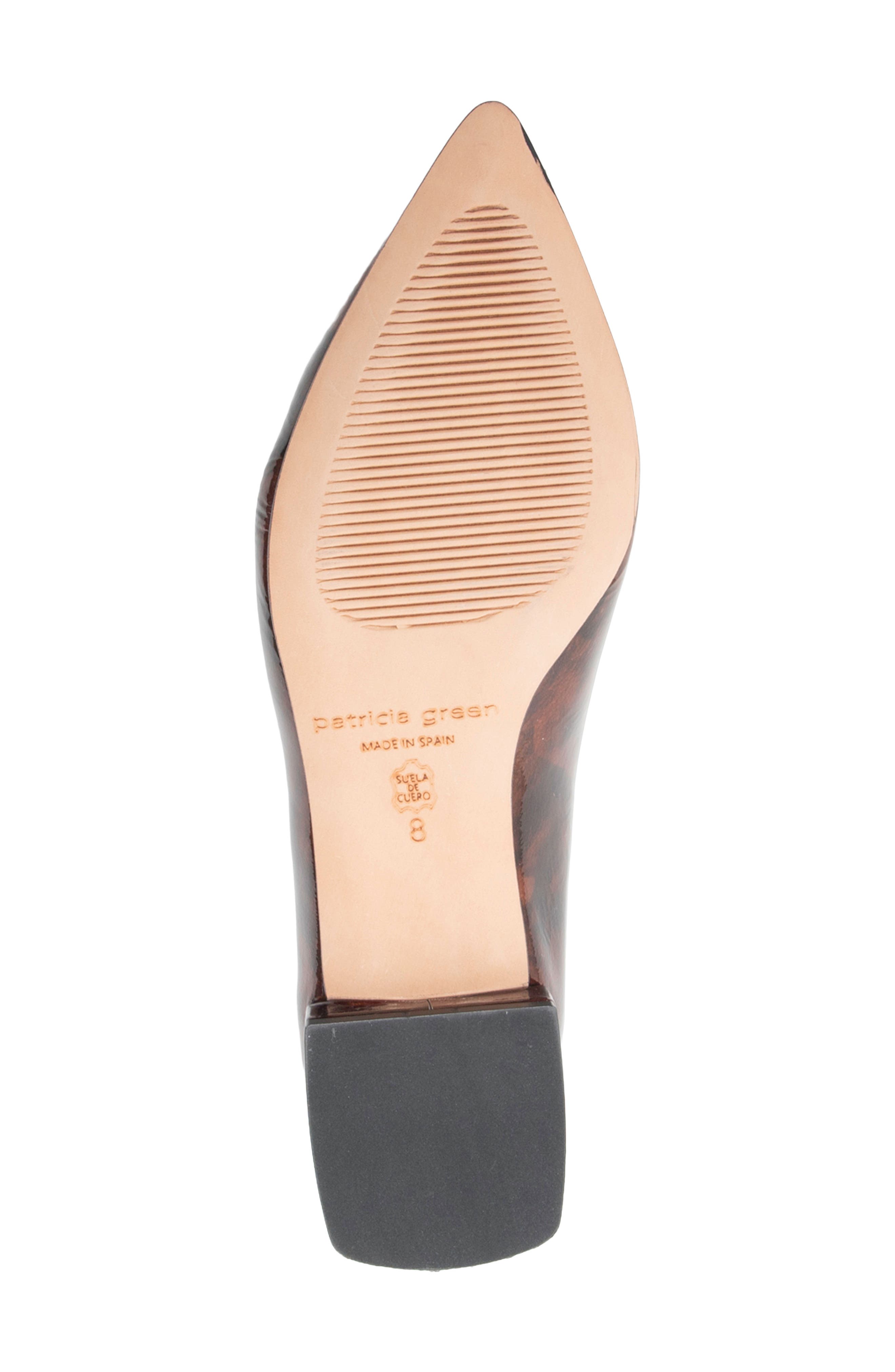 Capri Pointed Toe Flat, Alternate, color, TORTOISE PATENT