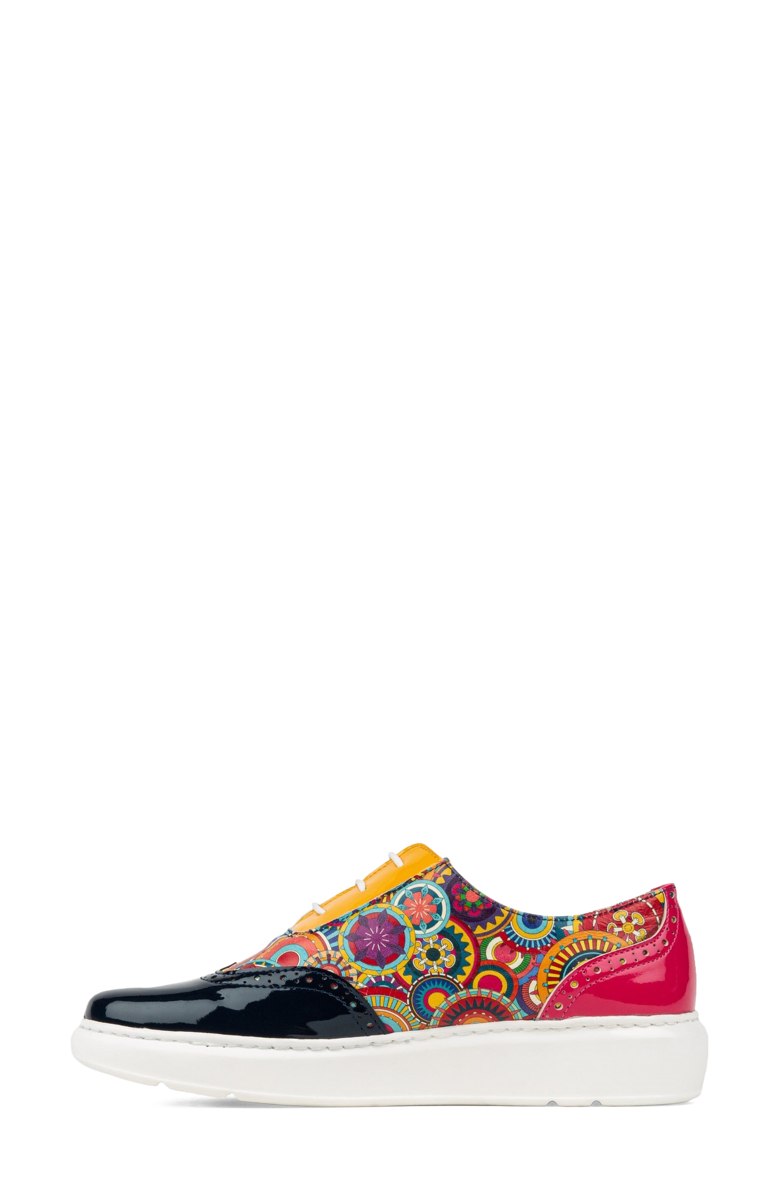 Colorado Oxford Sneaker, Alternate, color, BLUE/ YELLOW