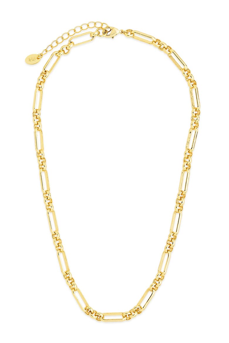 Large Oval Link Chain Necklace, Main, color, GOLD
