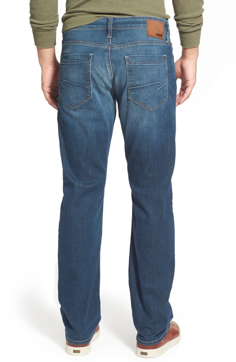 Mavi Jeans Myles Straight Leg Jeans, Alternate, color, Shaded Williamsburg