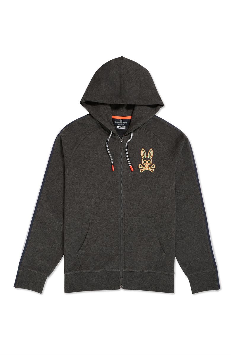 Psycho Bunny Men's Newhall Stripe Zip Hoodie, Main, color, 