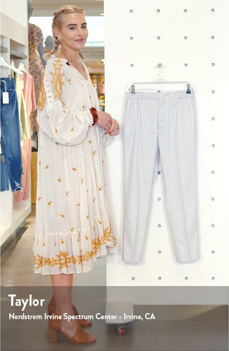 Slim Fit Check Crop Pants, sales video thumbnail