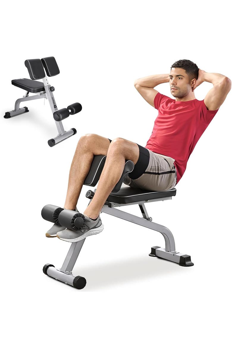 Sculpt Trainer Roman Chair leg Exerciser machine, Main, color, Silver