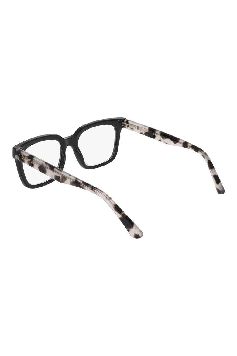 51mm Square Reading Glasses, Alternate, color, BLACK