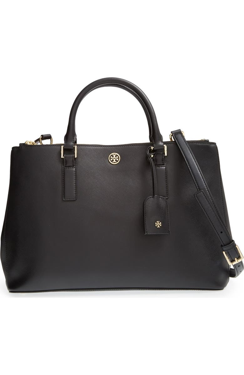 Tory Burch 'Robinson' Double Zip Tote, Main, color,