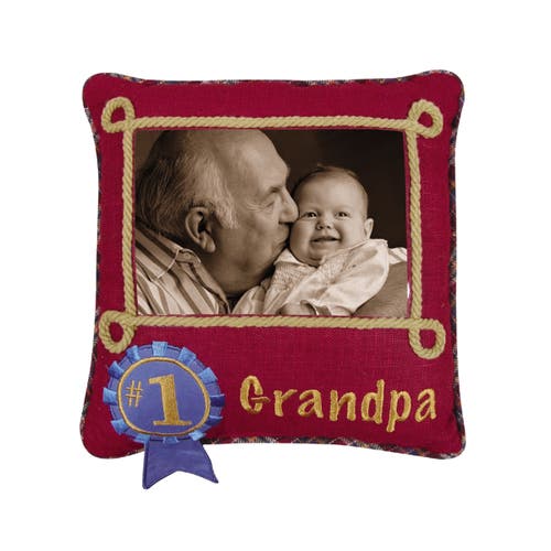 C & F Home C&f Home #1 Grandpa Picture Small/petite Accent Pillow In Red