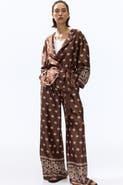 H&M Straight-leg Satin Pants