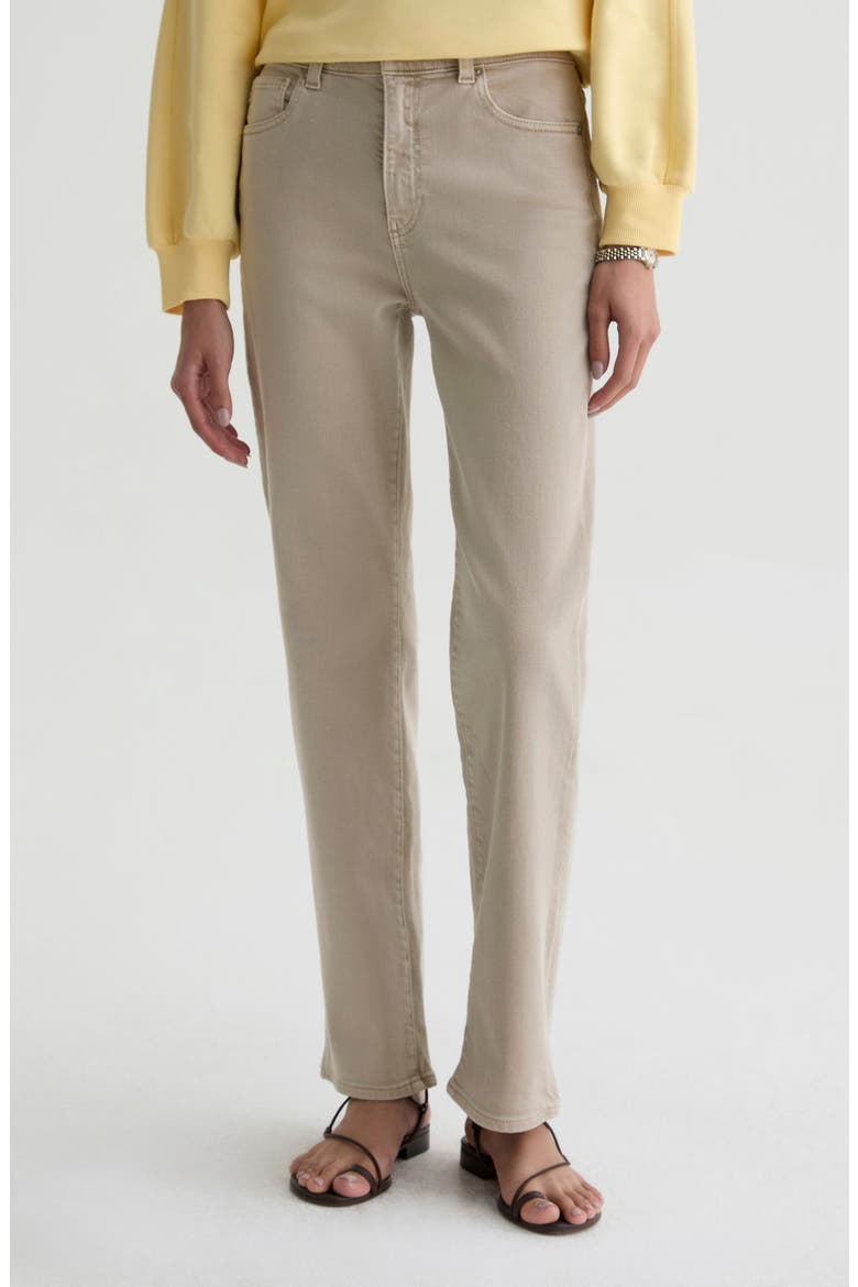 Brinley High Waist Straight Leg Jeans, Main, color, SULFUR LIGHT TAUPE