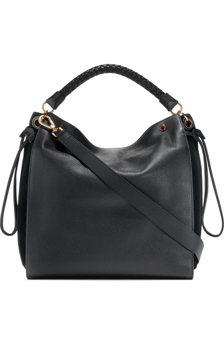 Cole Haan Charissa Leather Shopper Bag, Alternate, color, Black