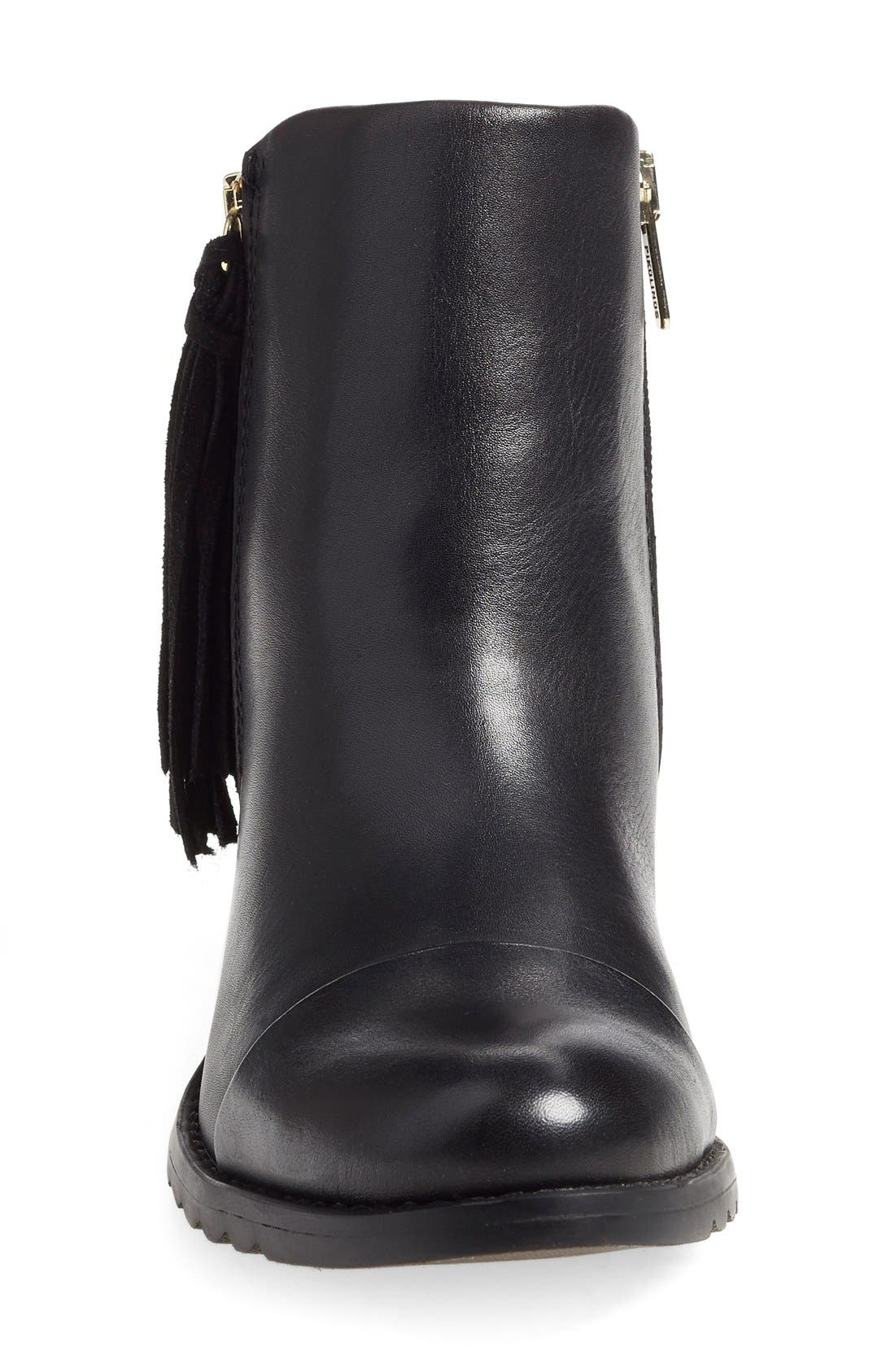 'Andorra' Water Resistant Boot, Alternate, color, BLACK LEATHER