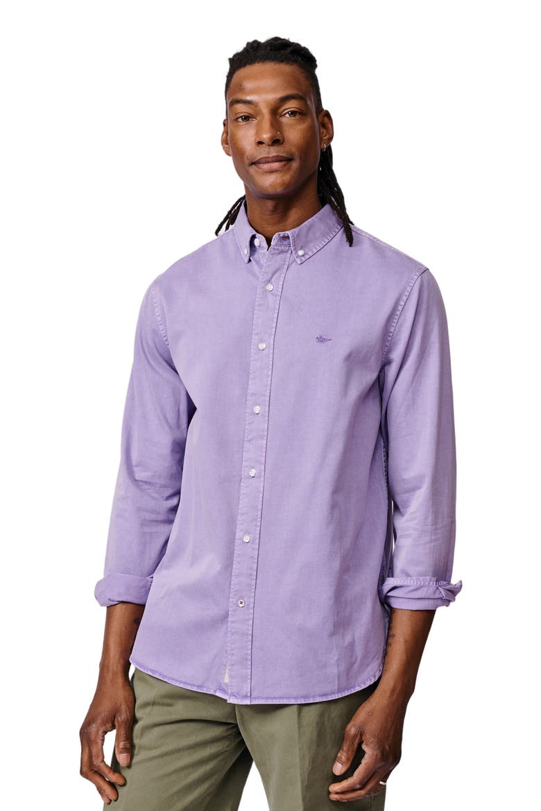 Hessle Long Sleeve Relaxed Fit Shirt, Main, color, Lilac