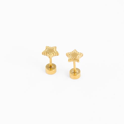 Pip Pop Beaded Star Earring in Gold  product