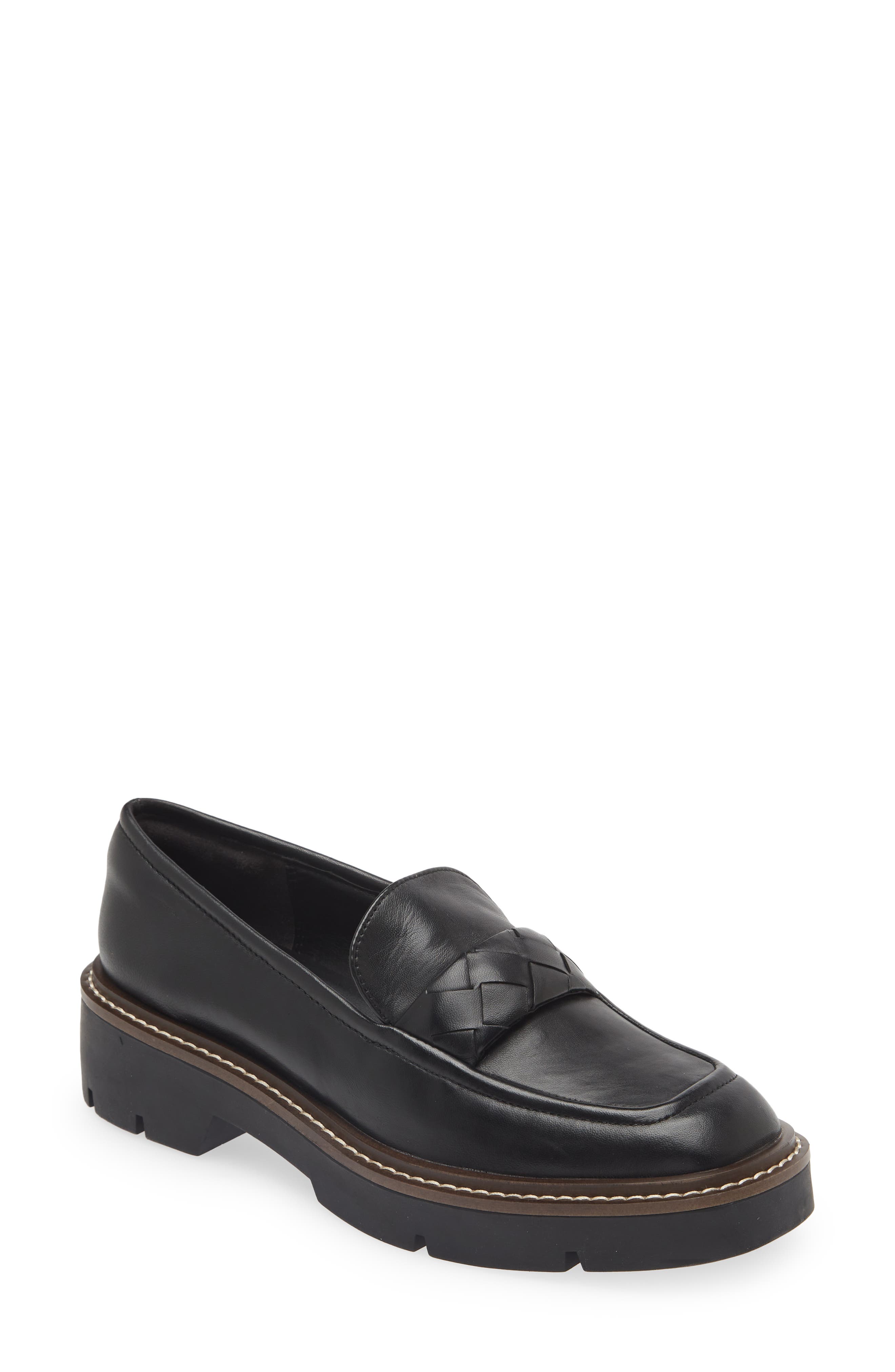 Nordstrom Torie Platform Loafer, Main, color, Black