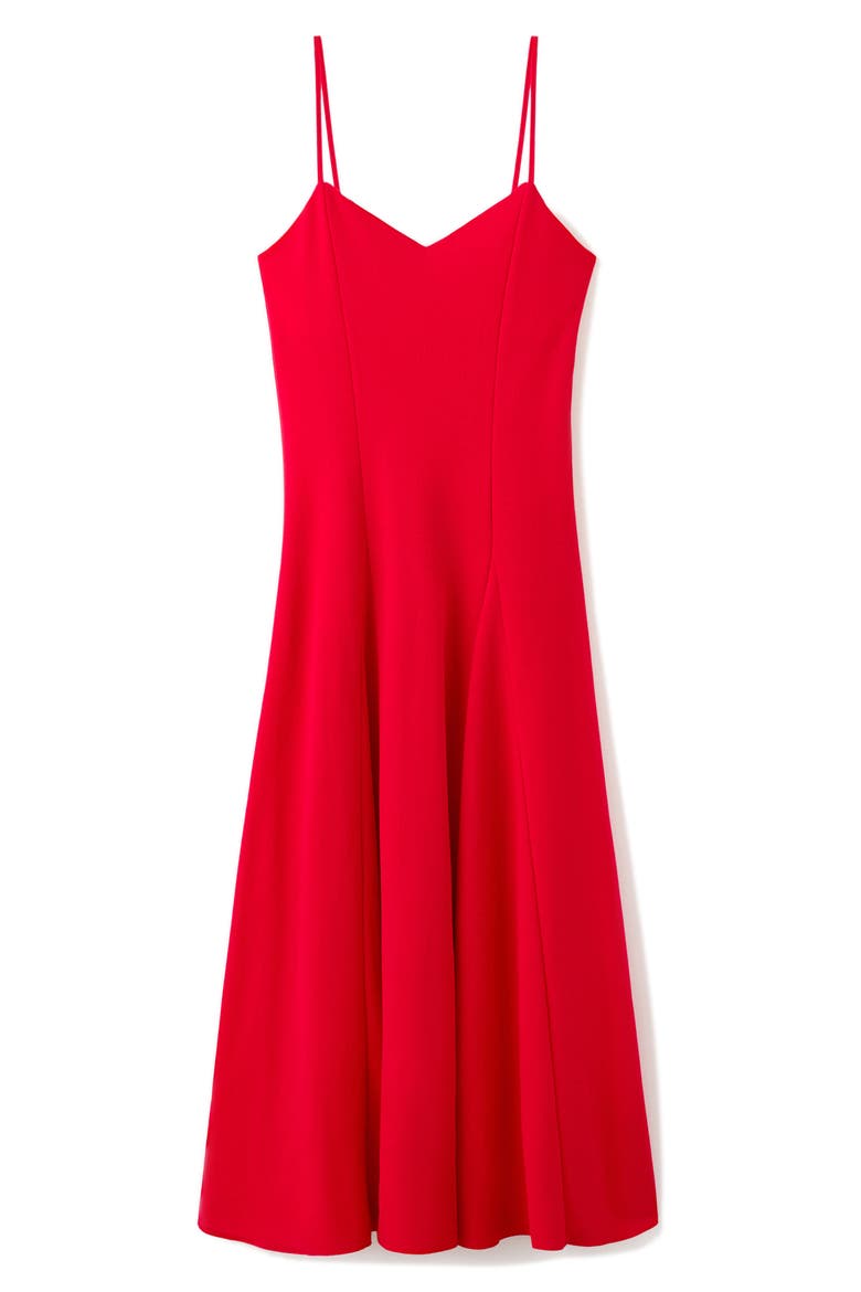 Dot Sleeveless Maxi Dress, Alternate, color, RED