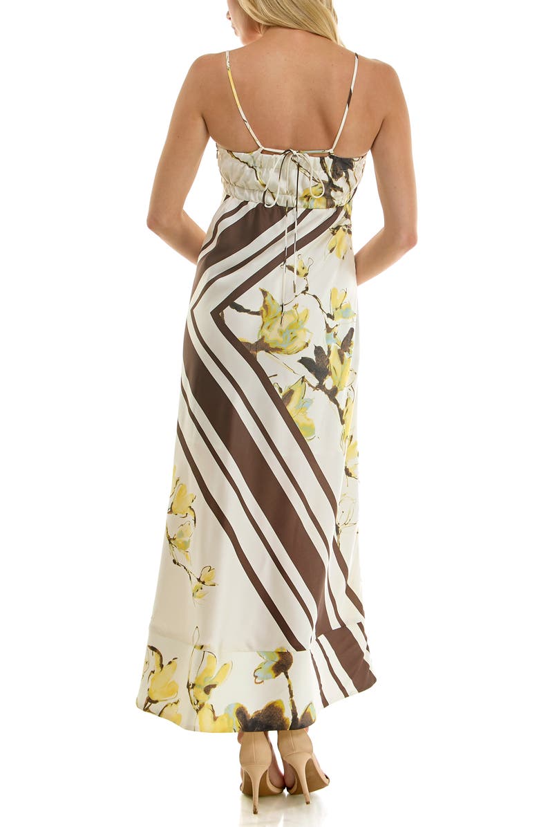 Socialite Print Sleeveless Maxi Dress, Alternate, color, Ivory/ Brown