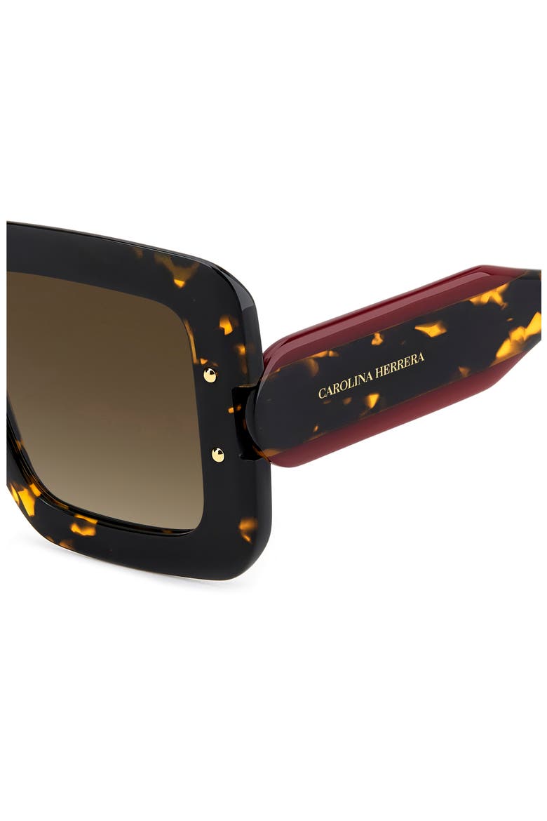 50mm Square Sunglasses, Alternate, color, HAVANA/ BROWN
