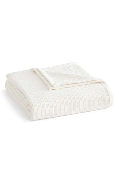 Bedford Tile Basket Weave Cotton Blanket