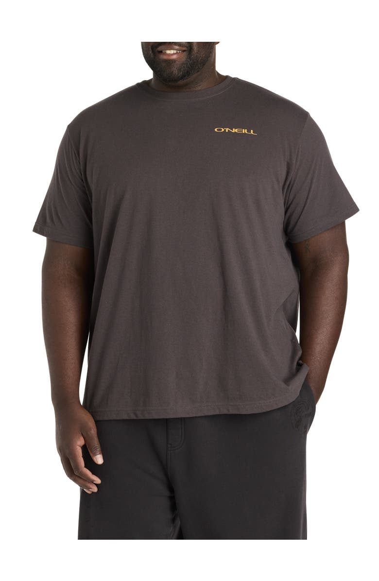 O'Neill Big & Tall Glassy Days Graphic Tee, Alternate, color, Graphite