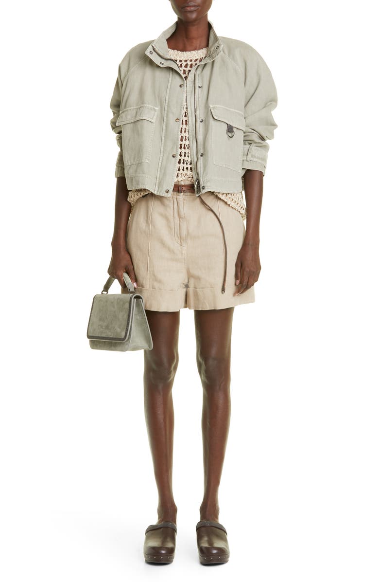 Brunello Cucinelli Sequin Open Knit Sweater, Alternate, color, 