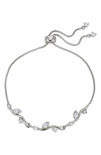 Nadri Whimsy Cubic Zirconia Bolo Bracelet