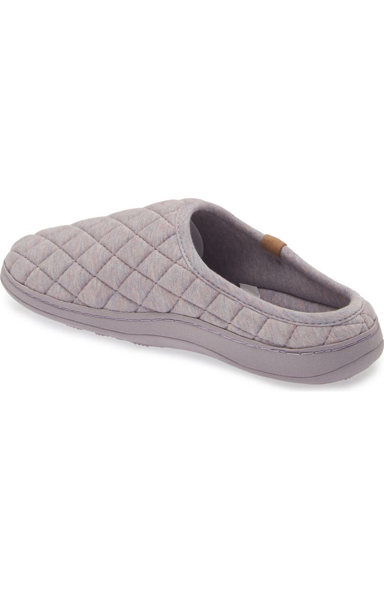Acorn Lupine Quilted Hoodback Slipper, Alternate, color, Purple