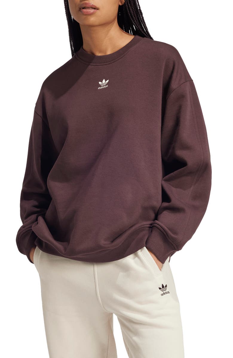 adidas Originals Essentials Oversize Crewneck Sweatshirt, Main, color, 