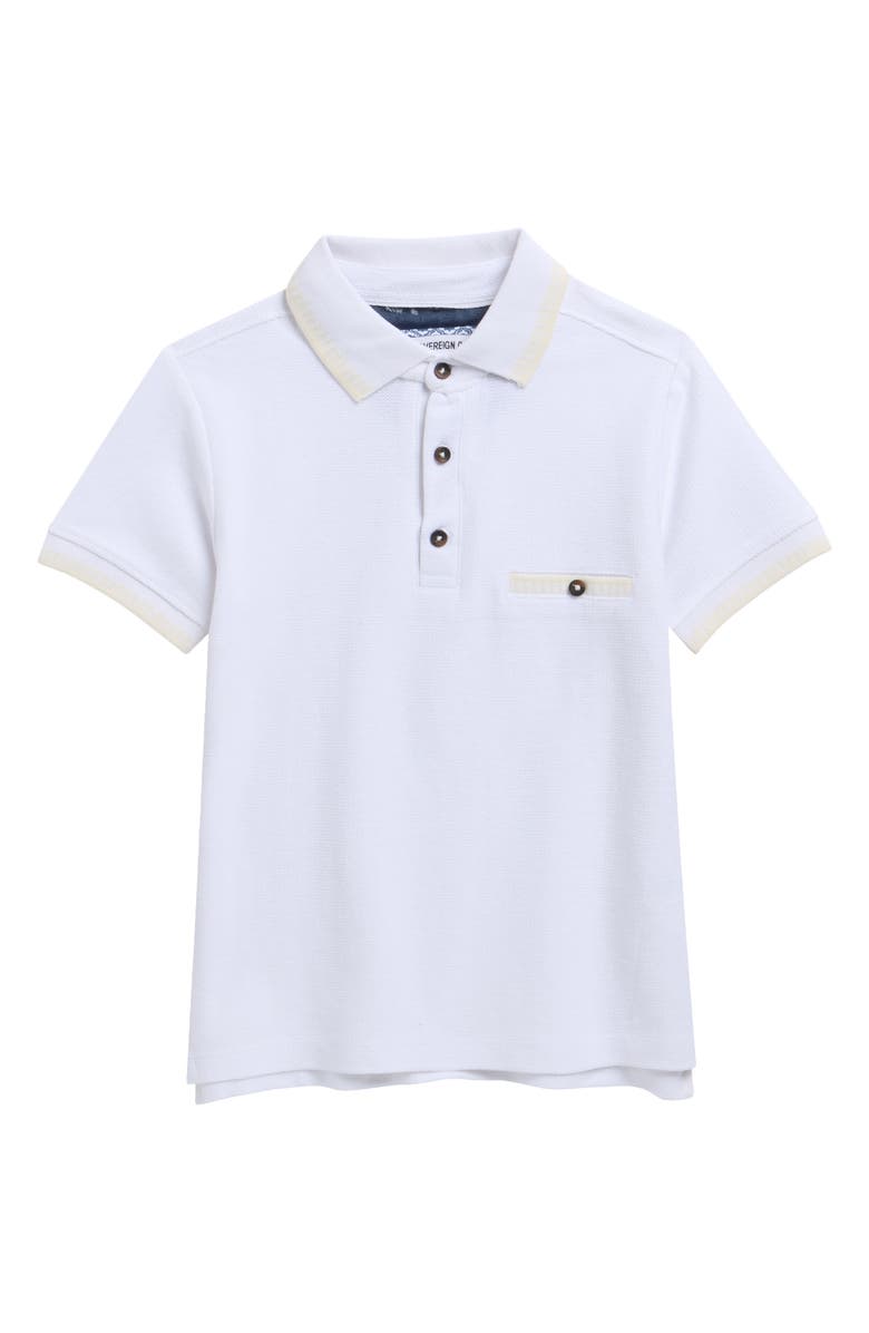 Sovereign Code Kids' Otara Cotton Polo, Main, color, White