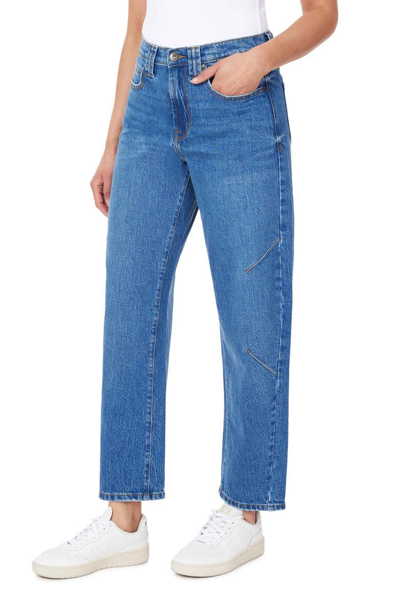 Kensie High Waist Barrel Jeans, Alternate, color,