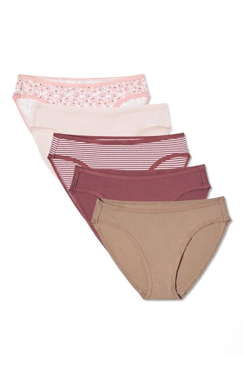 Everyday Classic Fit Bikini 5-Pack Made With Organic Cotton