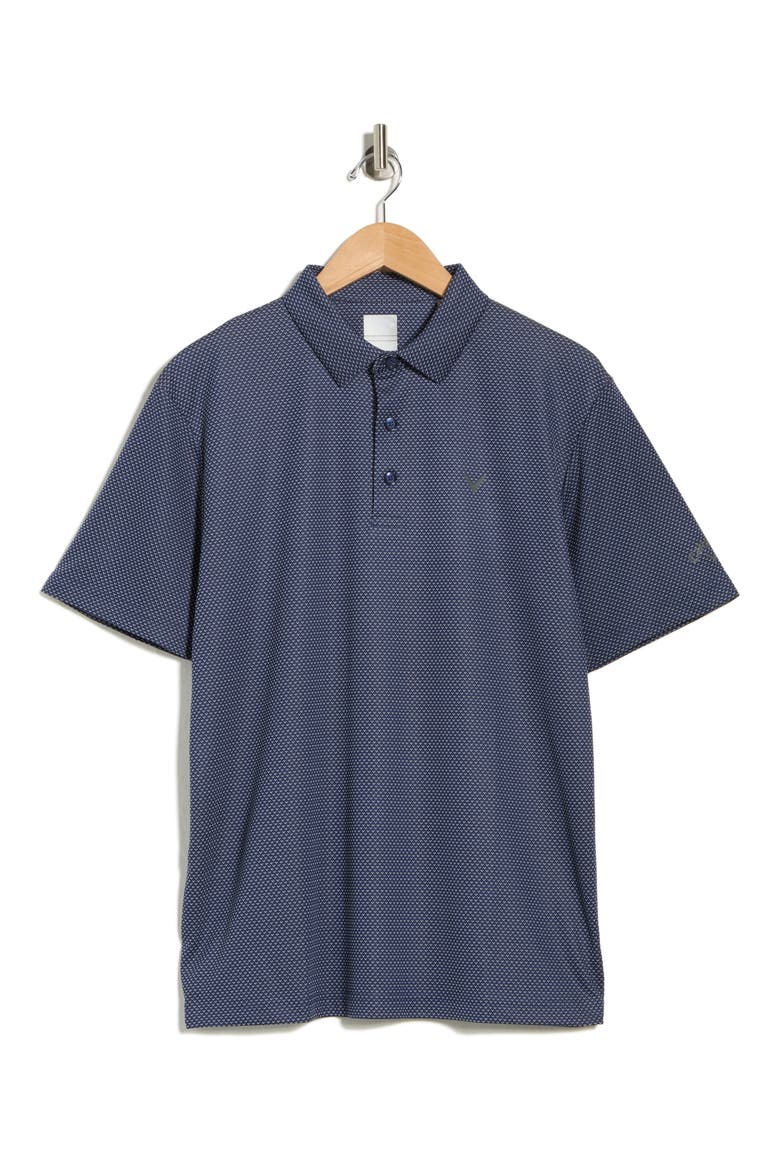 Chevron Jacquard Golf Polo, Alternate, color, PEACOAT