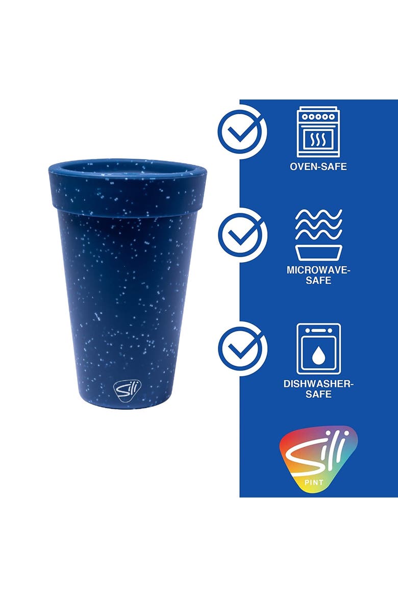 Silicone 16Oz Coffee Tumblers 2 Pack, Alternate, color, Blue