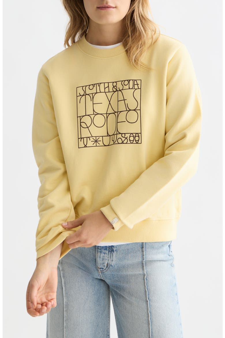 Texas Rodeo Cotton Graphic Sweatshirt, Main, color, PARSNIP