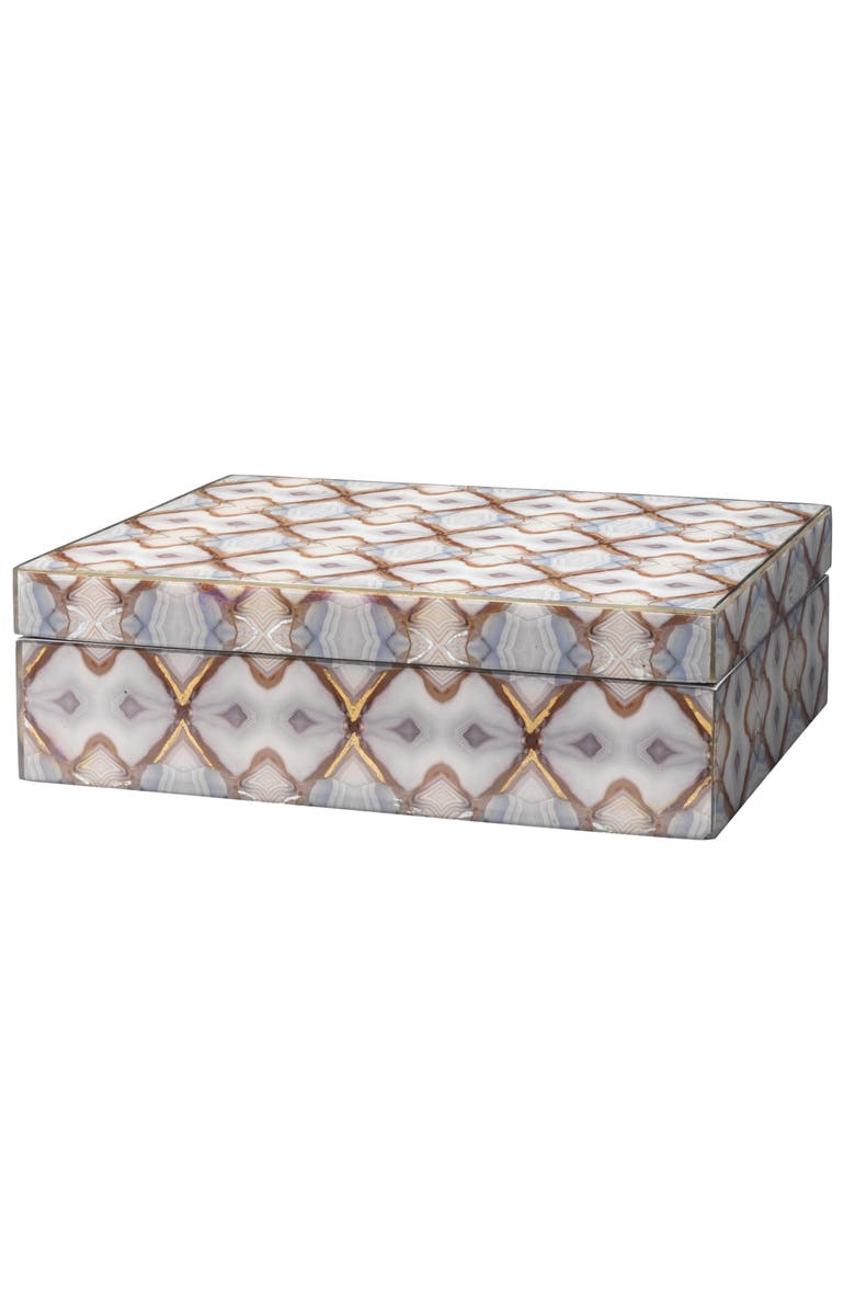 JAMIE YOUNG Kaleidoscope Decorative Box, Main, color, Blue