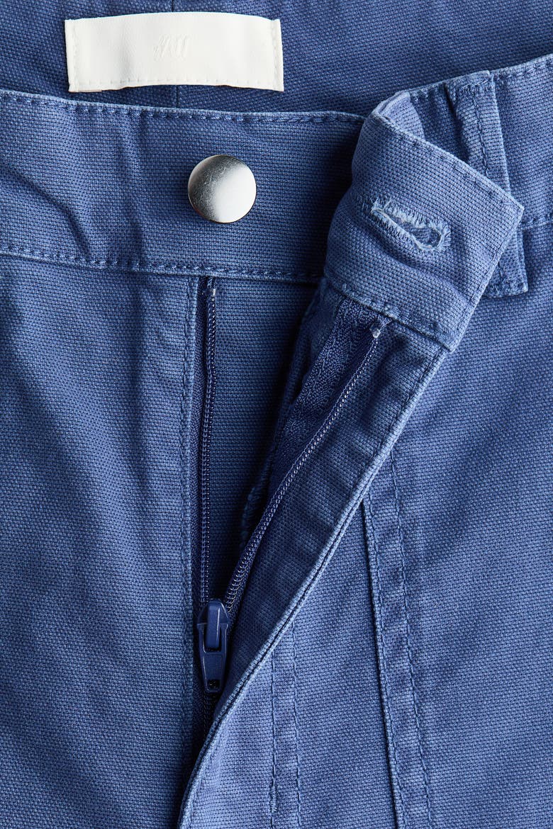 Cotton Canvas Pants, Alternate, color, Blue