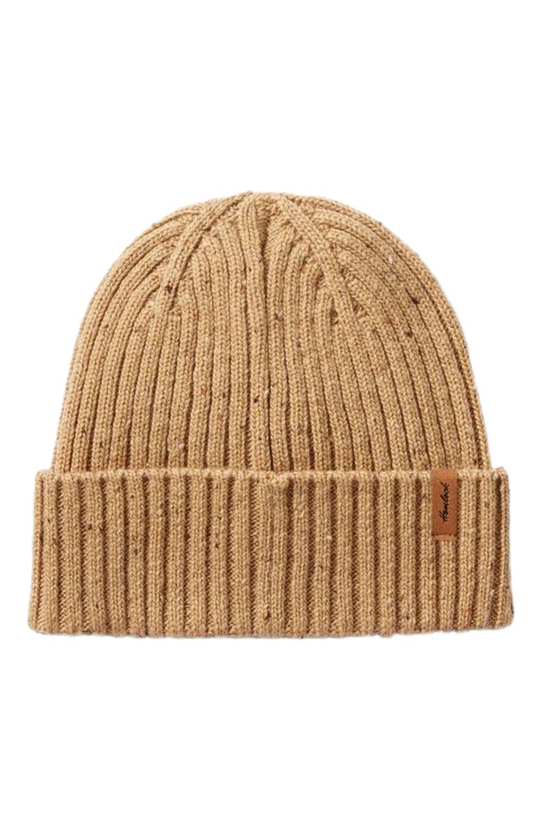 Hemlock Hawthorne Fleck Beanie, Main, color, Sand