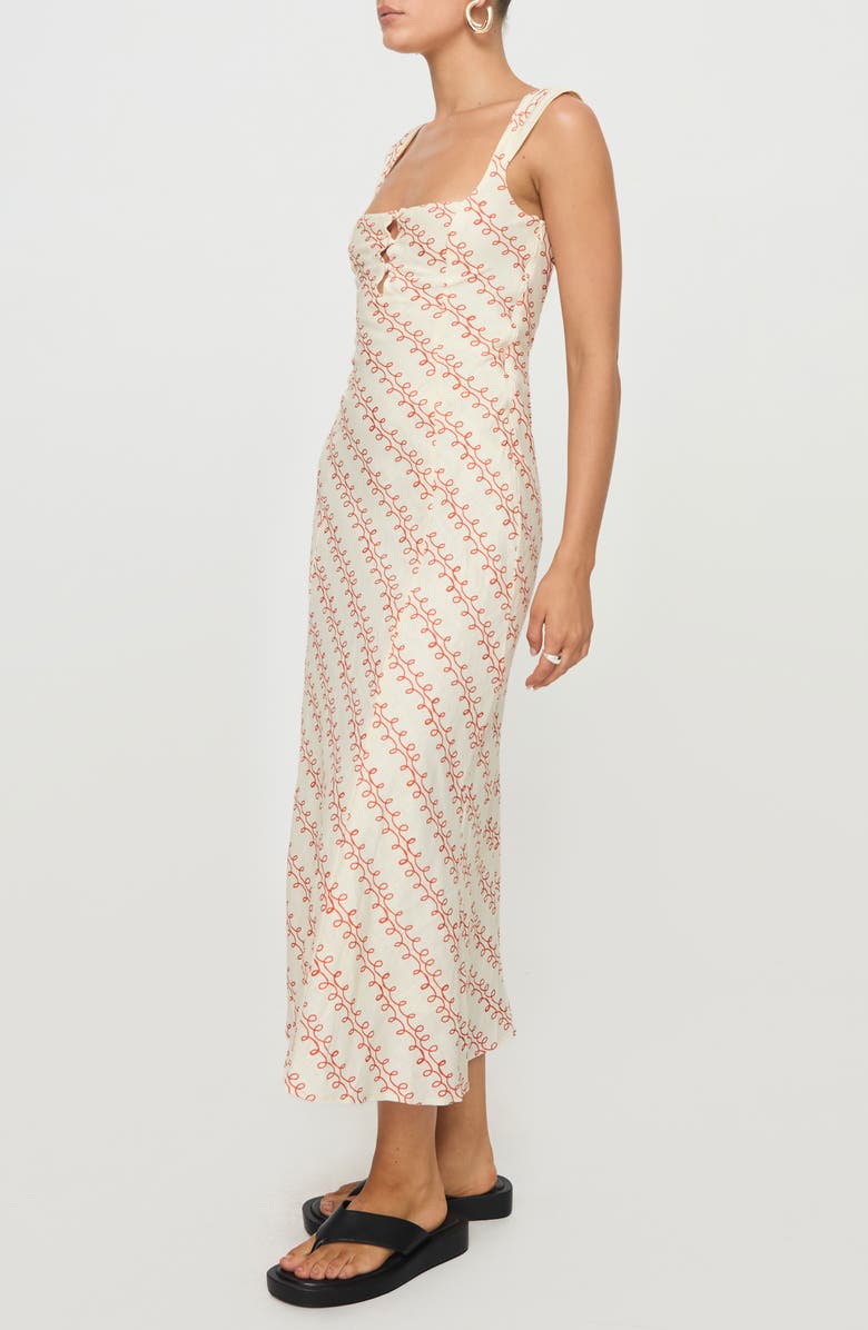 Princess Polly Chosen Girl Linen Blend Maxi Dress, Alternate, color, 