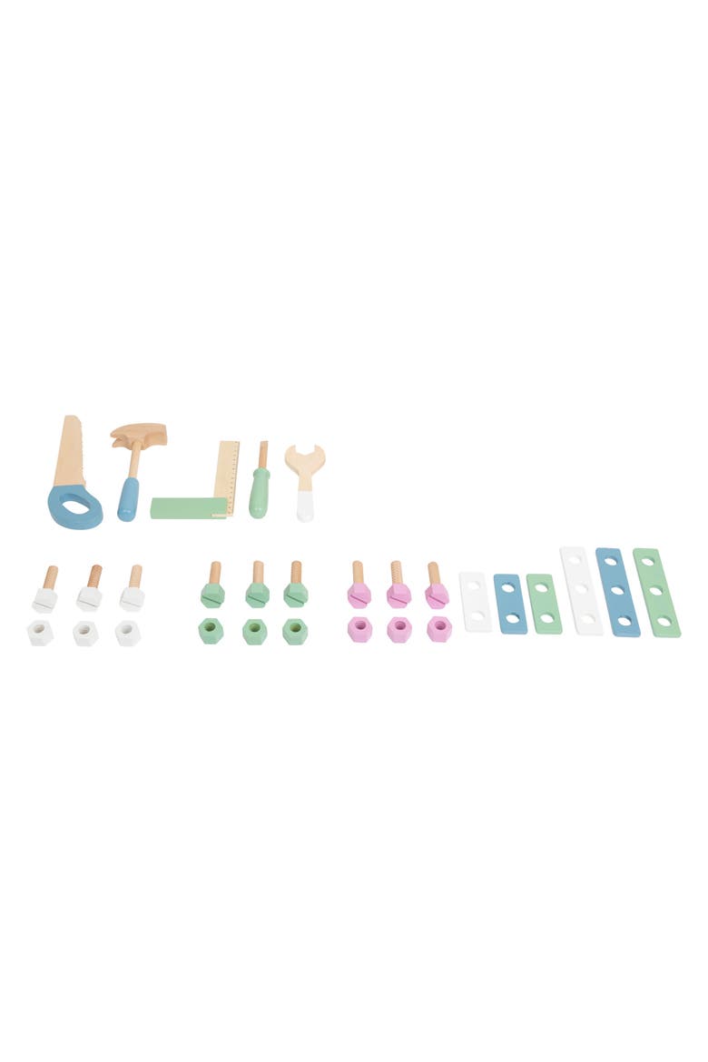 Small Foot Wooden Toys Premium Nordic Workbench, Alternate, color, Multicolored