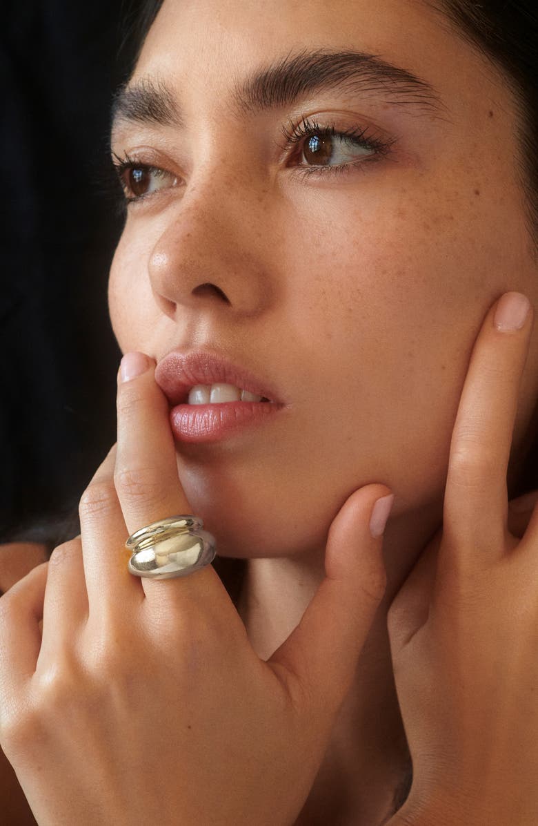 Lady Grey Double Bubble Ring, Alternate, color, Silver