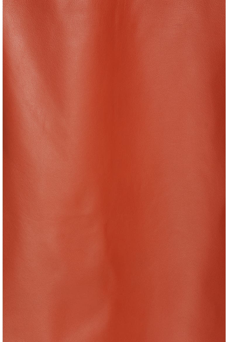 Content Leather Skirt (Nordstrom Exclusive), Alternate, color, COGNAC