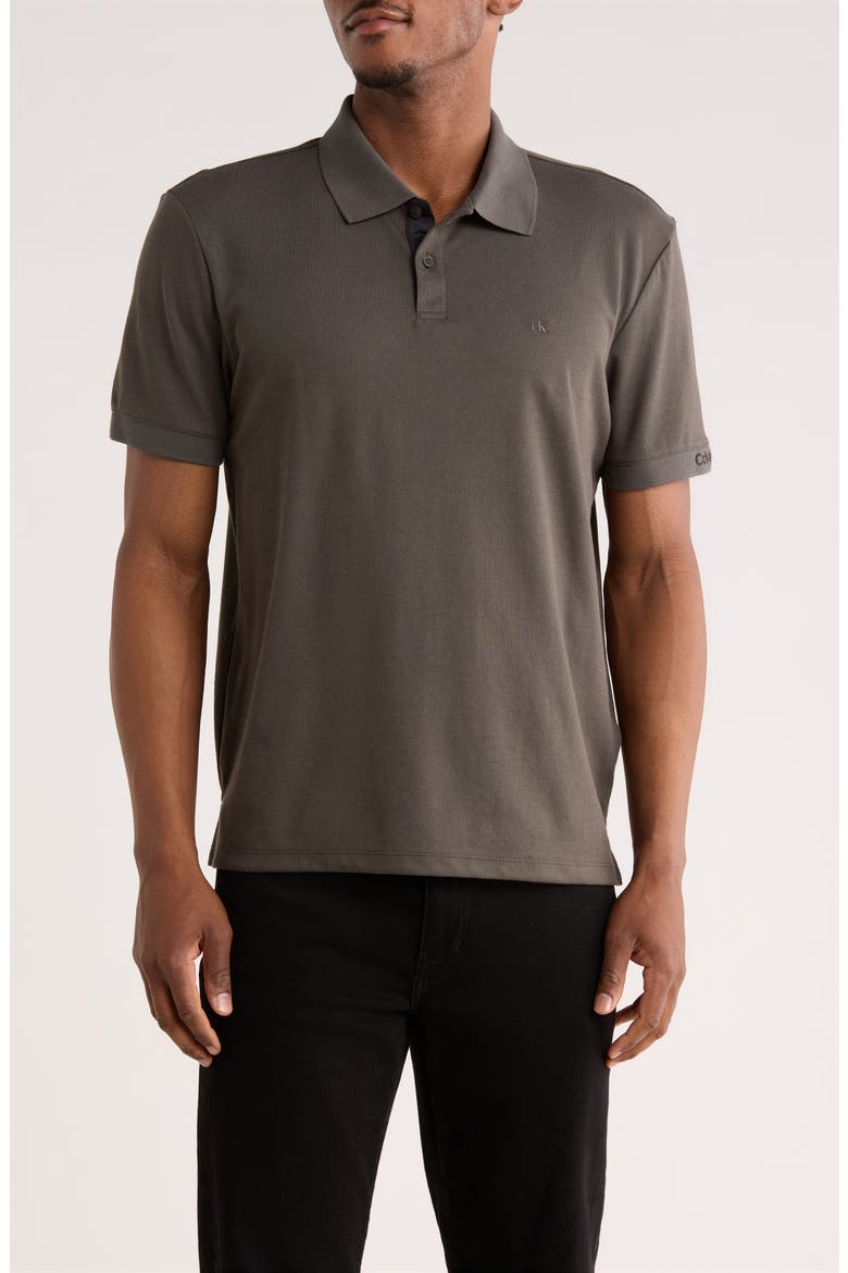Classic Fit Embroidered Polo, Main, color, BELUGA