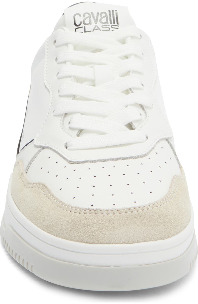 Roberto Cavalli Hip Sneaker, Alternate, color, White/ Off White/ Navy